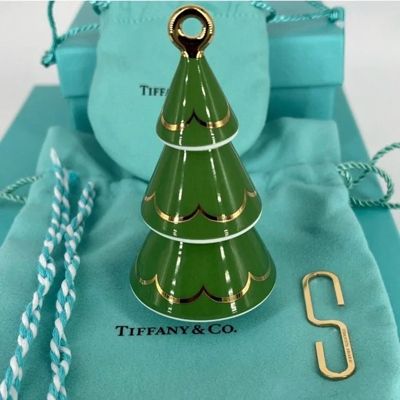 NWT Tiffany & Co Green Tree Holiday Ornament